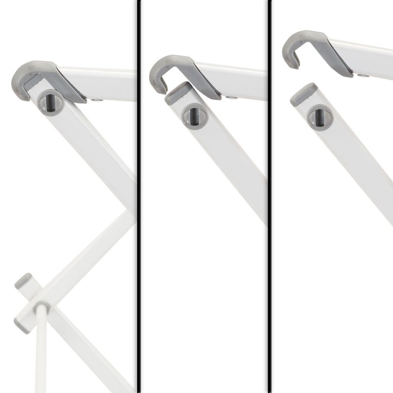 Household Essentials White 5119-1 Indoor Metal Clothes Drying Rack for Laundry - Image 2